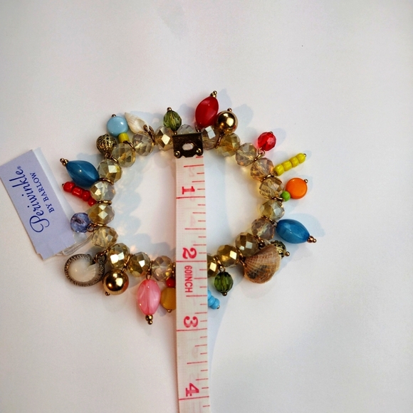 NEW Periwinkle by Barlow Bracelet Beaded Seashell Multi Color Beads - Picture 3 of 4